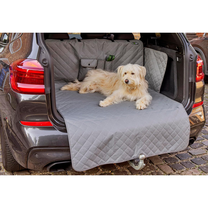 Захист для автосидіння Loop Hundematte: водонепроникний килимок для собак з кишенями, антислизький, миючий | LOOP-DMK5000