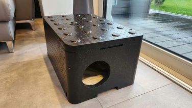 Великий будинок для кота Piocelan, міцна тепла будка 60x40x30 см