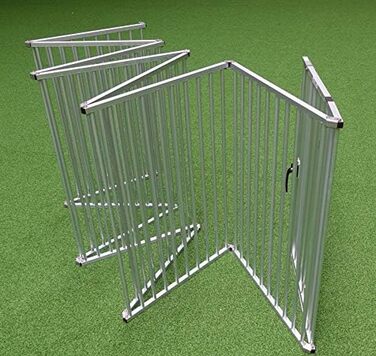 Callieway® Розкладний загін для цуценят ALUZAUN Safety Pro' 8-секційний (100x65 см) для вирощування, заходів та кемпінгу