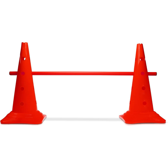 Спортивні фігури для аджиліті – комплекти перешкод для собак, коней та дітей – 50 см (червоний)