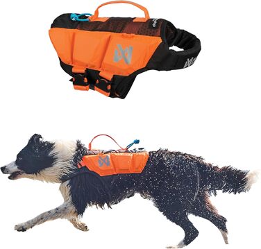 Жилет для собак Non-stop dogwear Protector Life Jacket, розмір 5, оранжевий/чорний