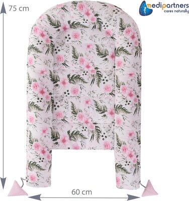 Килимок для кота та собаки Medi Partners 75x60x10 см, рожевий, м'який, для сну та відпочинку