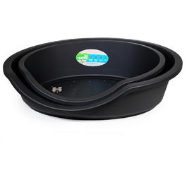 Ляжка для домашніх тварин Rosewood Eco Line з переробленого пластику, графітово-сірий колір, Medium (приблизно 80 см) | Міцна, пральна лежанка для собак