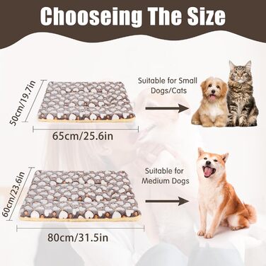 М'який лежак для собак та котів середнього розміру, 80x60 см, сірий, з сердечками, прання дозволено