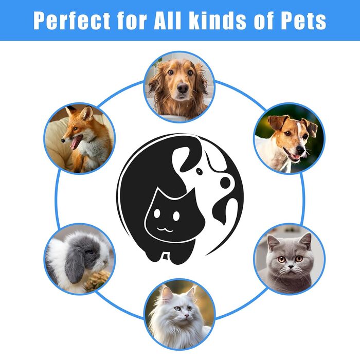 Набір для догляду за тваринами: щітка для вичісування, масажер для купання, підходить для кроликів, цуценят, кошенят