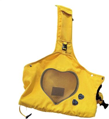 Транспортна сумка для собак та котів, переноска для тварин, зелено-жовта, 35.8 x 40.9 x 16.69 см