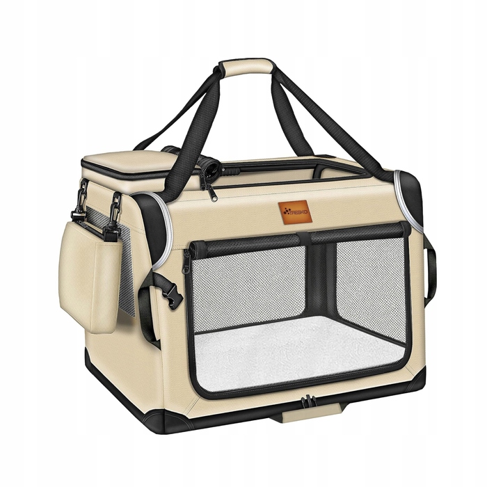 Транспортувальна сумка Tresko для собак та котів, 70x52x52 см, бежева
