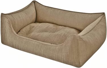 Собаче ліжко Eco Dog Erde з знімним чохлом та наповнювачем, що стирається, для щадного до суглобів, м'яке, міцне, преміум-якість, Made in Germany, колір (Коричневий), розмір (XL)