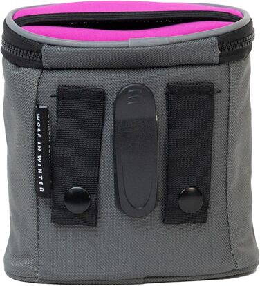 Сумка для ласощів Quickdraw для собак – сумка для дресирування з тримачем клікера та диспенсером для пакетів – зручна сумка для ласощів для собак – міцна, світловідбиваюча, рожева