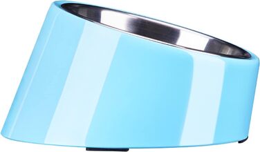 Нахилена годівниця для собак та котів SuperDesign 15°, зелений меламін, 600 мл