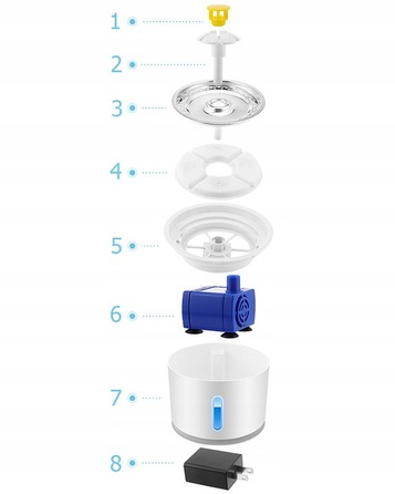 Поїлка-фонтан Save metal, 2400 мл