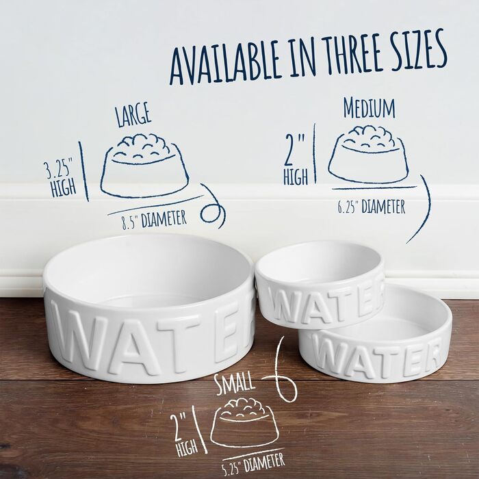 Миска для води Park Life Designs, класична, середня, 16,5 см, на 4 чашки