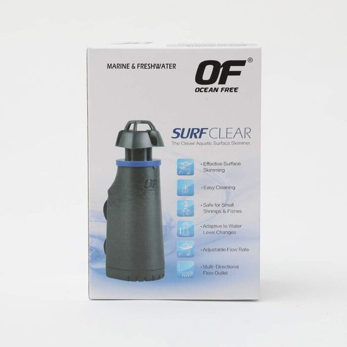 Скіммер для акваріума Ocean Free Surfclear SM042, чорний/синій, поліпропілен, силікон, пластик, ABS, 9.7x9.4x9.6 см, для очищення води