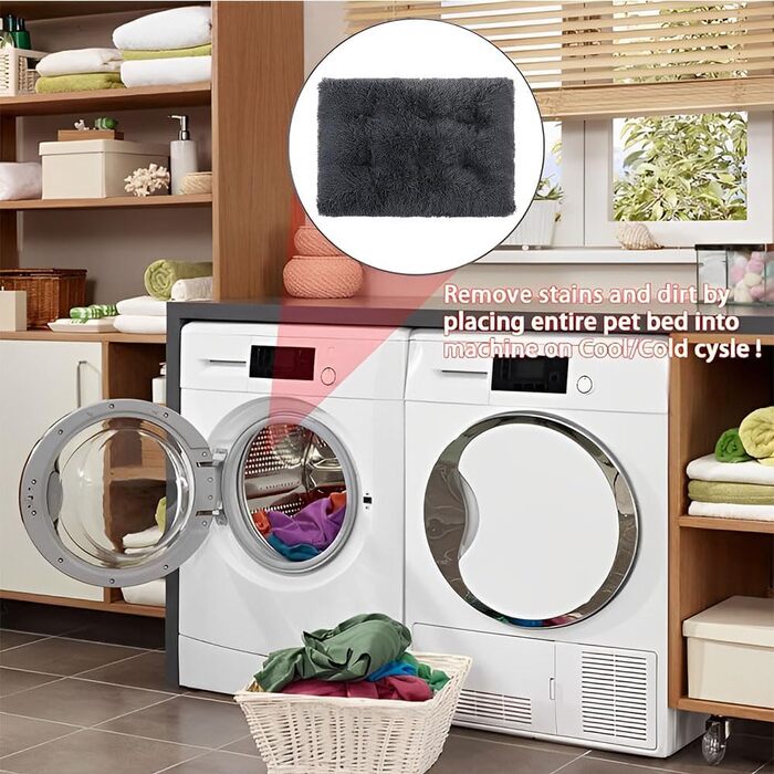 Лежанка для собак FANSU, м'яка, знімна та миється, жовта (XL, 95x65 см)