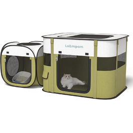 Переносний вольєр для котів та собак, водовідштовхувальний, міцний, для дому та вулиці, Pop-up, з сумкою, для подорожей та кемпінгу