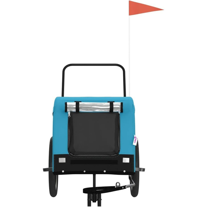 Причіп для велосипеда для собак, блакитний та чорний, Oxford-Gewebe & Eisen, LH3049