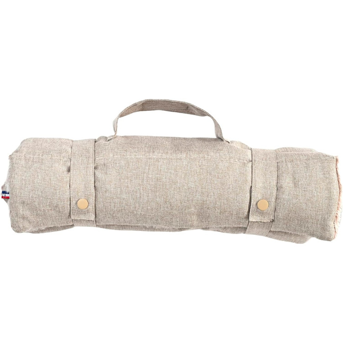 Матрац для собак XL (85x110 см), бежевий, знімне ліжко, для суглобів, легко переносити, машинка-мийка