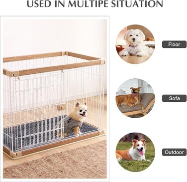 Ортопедичний лежак для собак BVAGSS, м'який килимок для собак, теплий лежак для собак маленьких, середніх та великих порід, XH079 (91x58x4 см, світло-сірий)