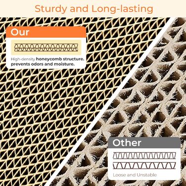 Котячий когтетопка ComSaf L-подібної форми, 64 см, з картону, для кішок, когтеточка, аксесуари для котів, когтеточки, котячі меблі