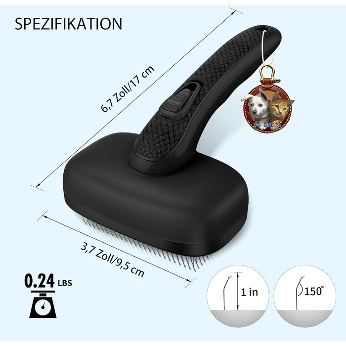 Набір для догляду за собаками (5 шт.) – щітка для вичісування линяючого хутра собак та котів. Видаляє відмерте хутро та запобігає ковтанням. Колір: блакитний. В наборі: 5 шт. (3 шт. чорного кольору, нові)