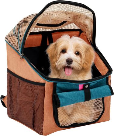 Корзина для собак на велосипед з сіткою, замок, 32x29x39 см, переноска для тварин, оранжева