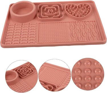 Килимок для собак та котів з присосками, повільне годування, силікон, килимок для тварин, проти швидкого поїдання