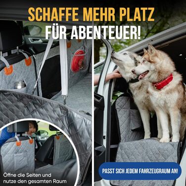 Захист для автокрісла собаки: водовідштовхувальний, стійкий до подряпин з боковим захистом | Преміум захист сидіння авто | Універсальний чохол на сидіння для собак в авто та SUV