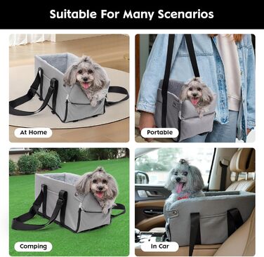 Автокрісло для собак та котів: стабільне, з ременями, знімне, миється, до 6 кг