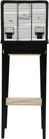 Клітка для птахів Zolux CHIC LOFT S, 38×24,5×113 см, чорна, меблі для папуг