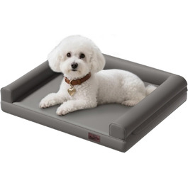 Ортопедичне ліжко для тварин BingoPaw 80 x 60 см, сіре - для собак та котів