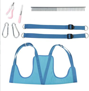 Набір для грумінгу EBIEFLY M/L: матрац, ножиці, набір для догляду за нігтями (до 25 кг)