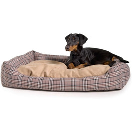 Karlie Liegebett English Style - лежанка для собак та котів, 60x50x20 см, дизайн Karo