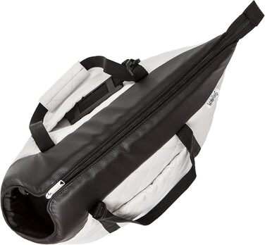 Сумка-переноска для собак та котів з екошкіри, до 2,5 кг, білий колір