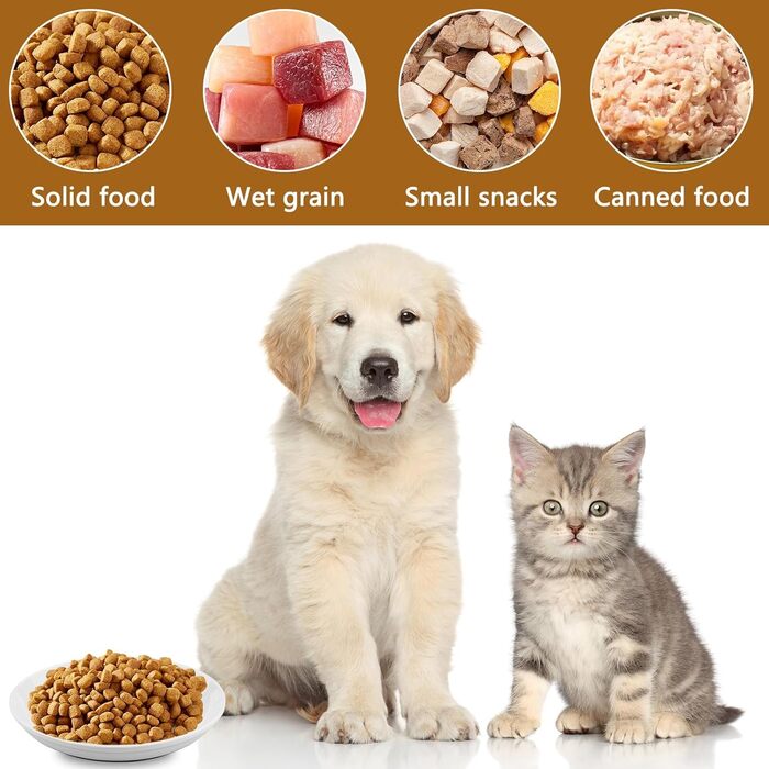 Набори мисок для котів Vexillic (6 шт.) з кераміки, з антиковзким силіконовим дном. Підходять для котів, кошенят та собак.