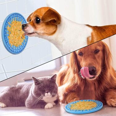 Лежанка-лежак для собак з силікону з присосками, антистрес, навчання, відволікання, без запаху