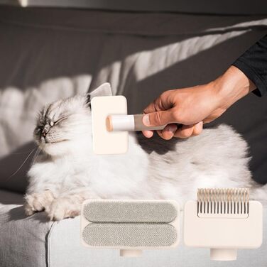 Щітка для котів: догляд за шерстю, масаж, видалення ворсу. Підходить для довгошерстих котів, кошенят, цуценят, собак. Для дому, ванни, спа, подорожей та відпочинку на природі