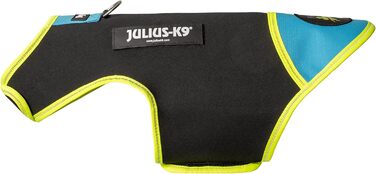 Julius-K9 IDC неопреновий одяг для собак, розмір S, чорний та аквамарин