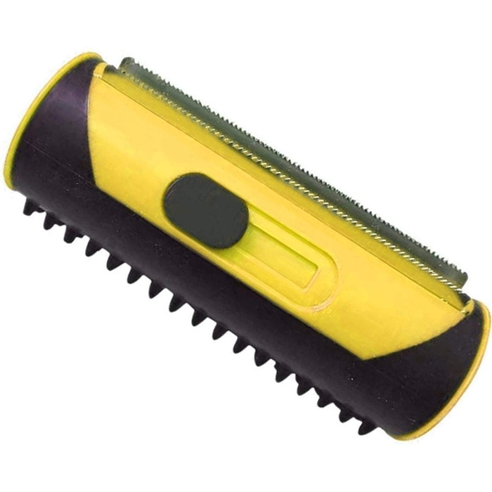 Щітка для тварин 3-в-1 для собак та котів: видалення шерсті, самоочищення, для довгої та короткої шерсті (жовта)