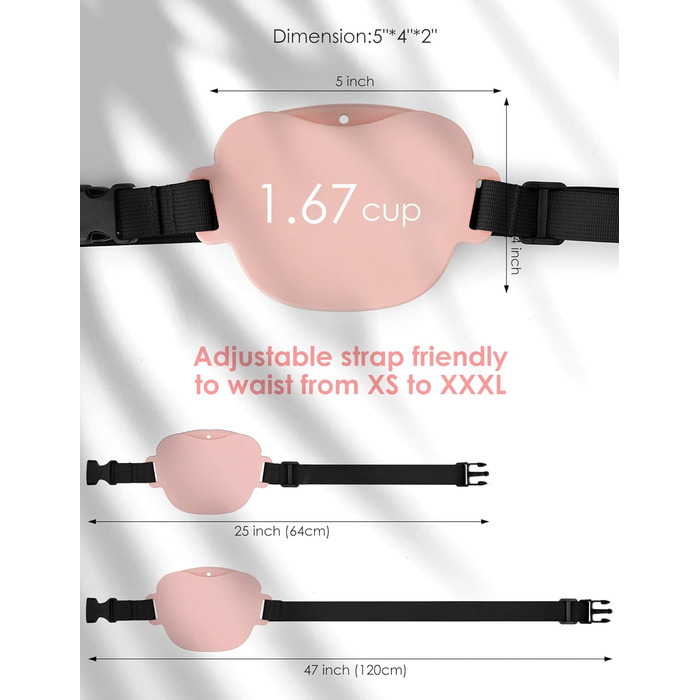 Сумка для ласощів для собак Gobeigo з клікером для дресирування, магнітною застібкою, рожевого кольору