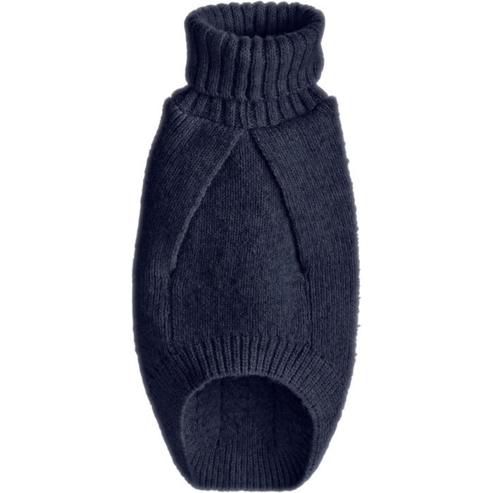 Hunter Hundepullover GENF, темно-синій, розмір 45: теплий, м'який, з перекидним коміром