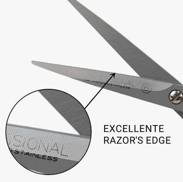 Професійні ножиці для філірування Kiepe з 28 зубцями – напівлистові розріджувальні ножиці з нержавіючої сталі, легка пластикова ручка, Made in Italy для салону та дому (206, 6 дюймів)