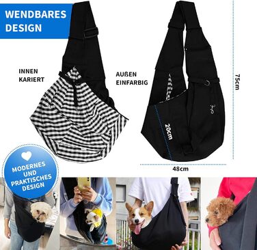 Сумка-переноска для собак та котів, чорна, до 8 кг