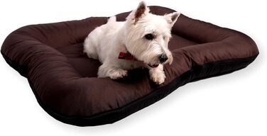 Ліжко для собак 4L Textil KLEO для великих собак, велике, знімний чохол, 130x110 см, коричневе