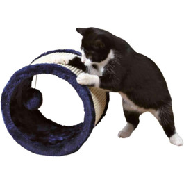 Іграшка-рулетка Trixie для котів, сизаль/плюш, діаметр 23 см, блакитний/натуральний, 1 шт.