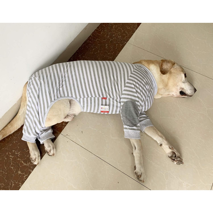 Піжама для собак BT Bear, плюшевий комбінезон для собак середнього та великого розміру, зручна, м'яка, дихаюча, на блискавці