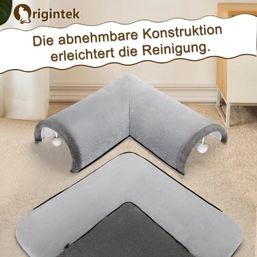 Туннель для котів Origintek, іграшка-ліжко, великий 70x70 см