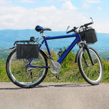 Складаний велосипедний кошик Spesh для передньої/задньої частини з PU-вкладишем, 33x20x22 см