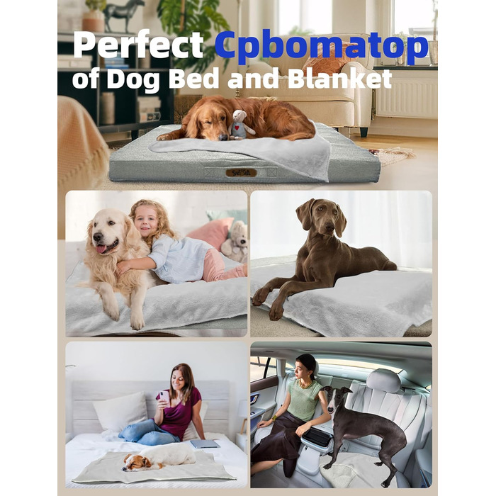 Ліжко для собак Sytopia XXL, водовідштовхувальне, кошик, 59 кг, для великих собак, для дому та вулиці, світло-сірий, 127 см, XX-Large