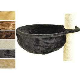 Мульде для котів Nanook, гніздо-платформа для когтеточки, чорний, 40 см Ø, 12 см глибина