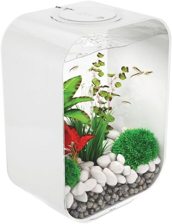 Акваріум biOrb LIFE 15 LED, 15 л, з фільтром, LED-підсвіткою, керамічним ґрунтом, білий, акриловий
